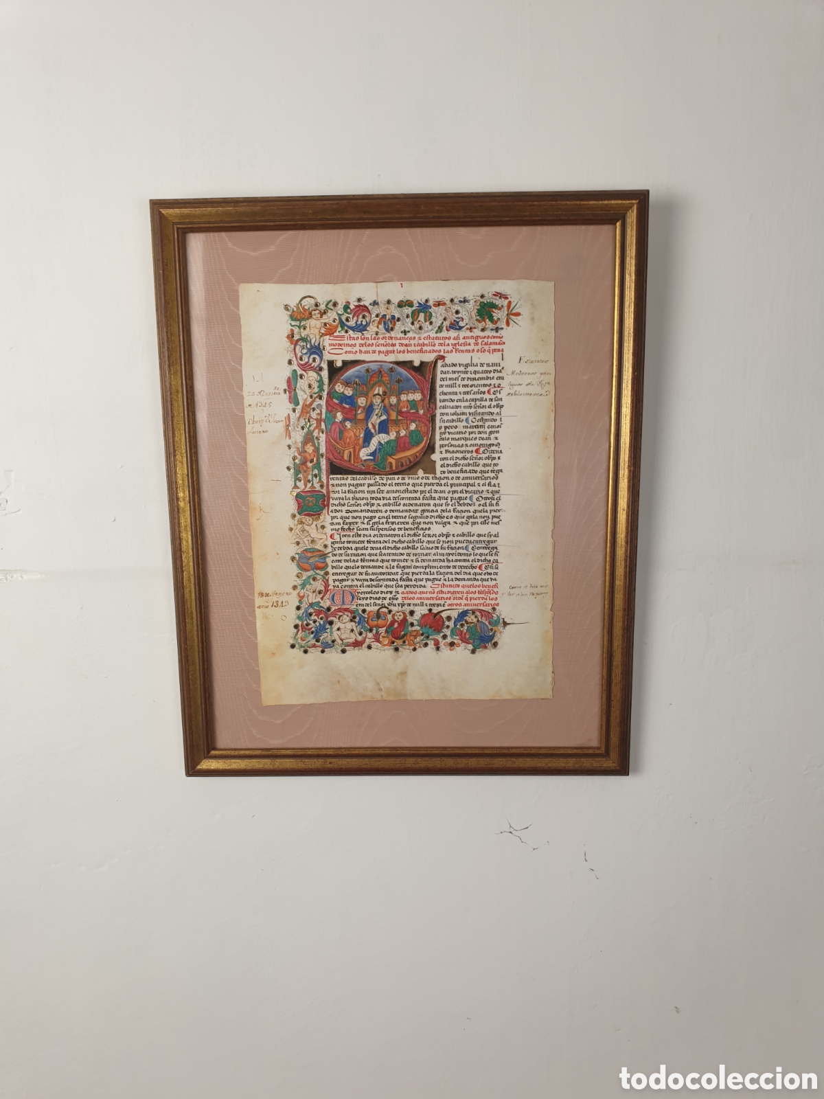 Manuscritos antiguos: Facs&iacute;mil siglo XIV - Foto 2