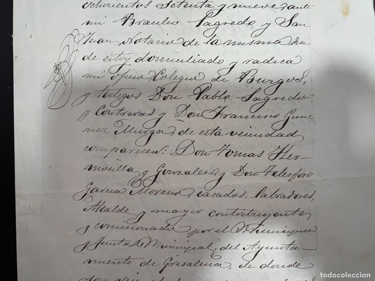 Manuscritos antiguos: BRIVIESCA - BURGOS, 1879. PODER PARA PLEITOS.VER FOTOS - Foto 4