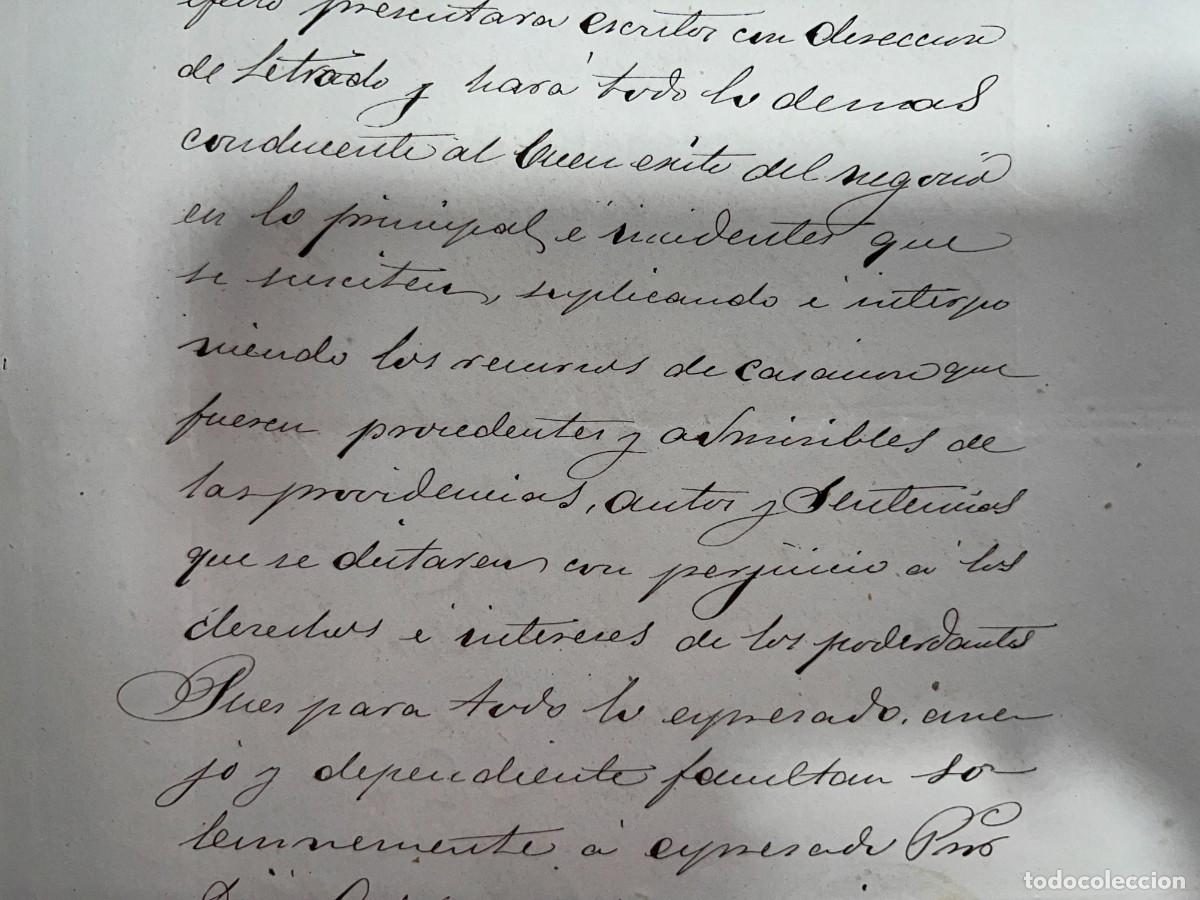 Manuscritos antiguos: BRIVIESCA - BURGOS, 1879. PODER PARA PLEITOS.VER FOTOS - Foto 13