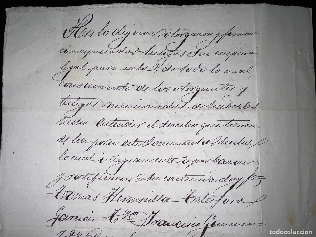 Manuscritos antiguos: BRIVIESCA - BURGOS, 1879. PODER PARA PLEITOS.VER FOTOS - Foto 16
