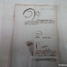 Manuscritos antiguos: MANUSCRITO SELLO SEGUNDO 8RS, AÑO 1843, MARCAS Y FIRMAS MUY INTERESANTES , ZONA VALLES