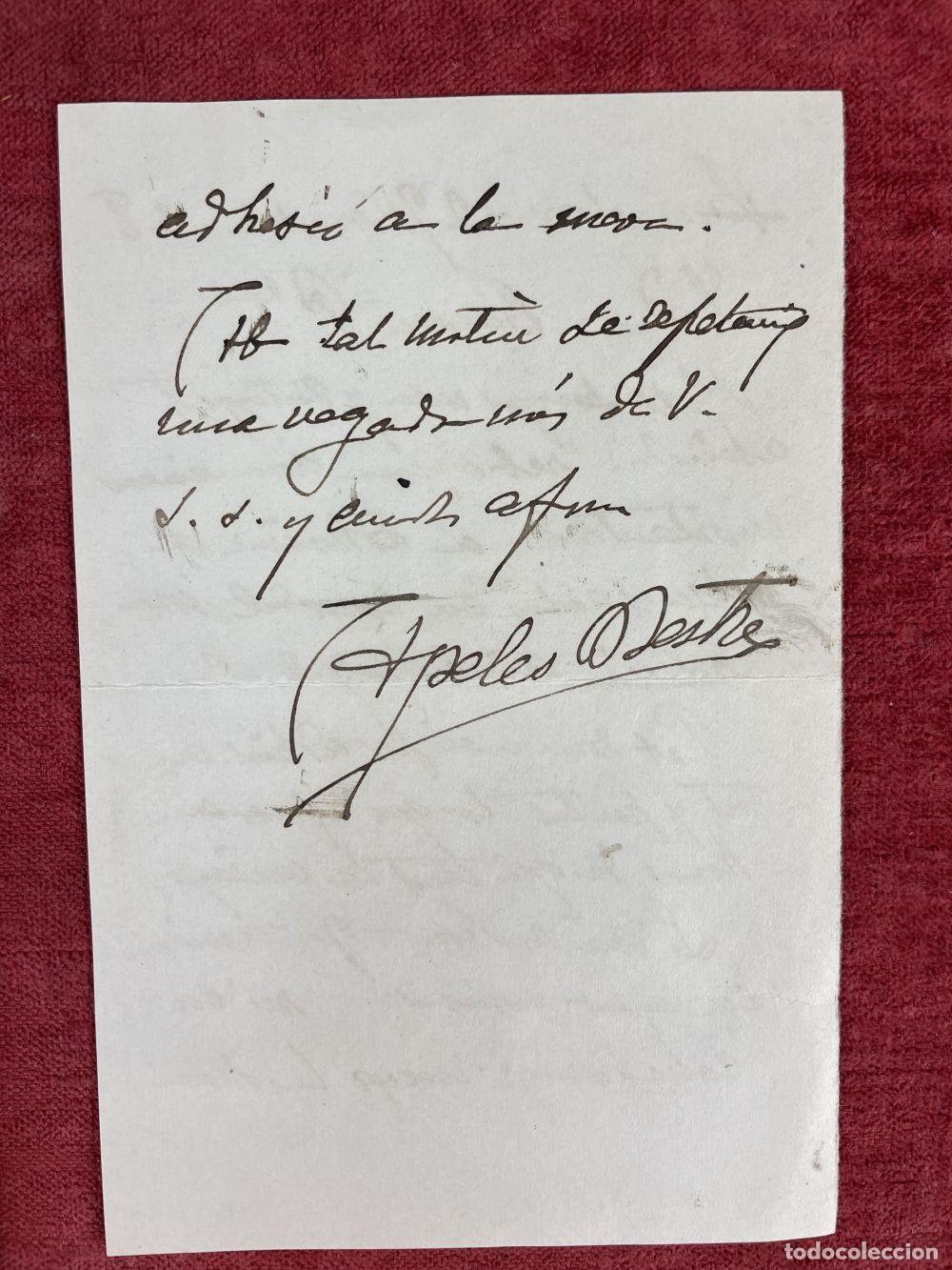 Manuscritos antiguos: COLECCI&Oacute;N DOCUMENTAL DE APELES MESTRES. ESPA&Ntilde;A. 1854 - 1936 - Foto 12