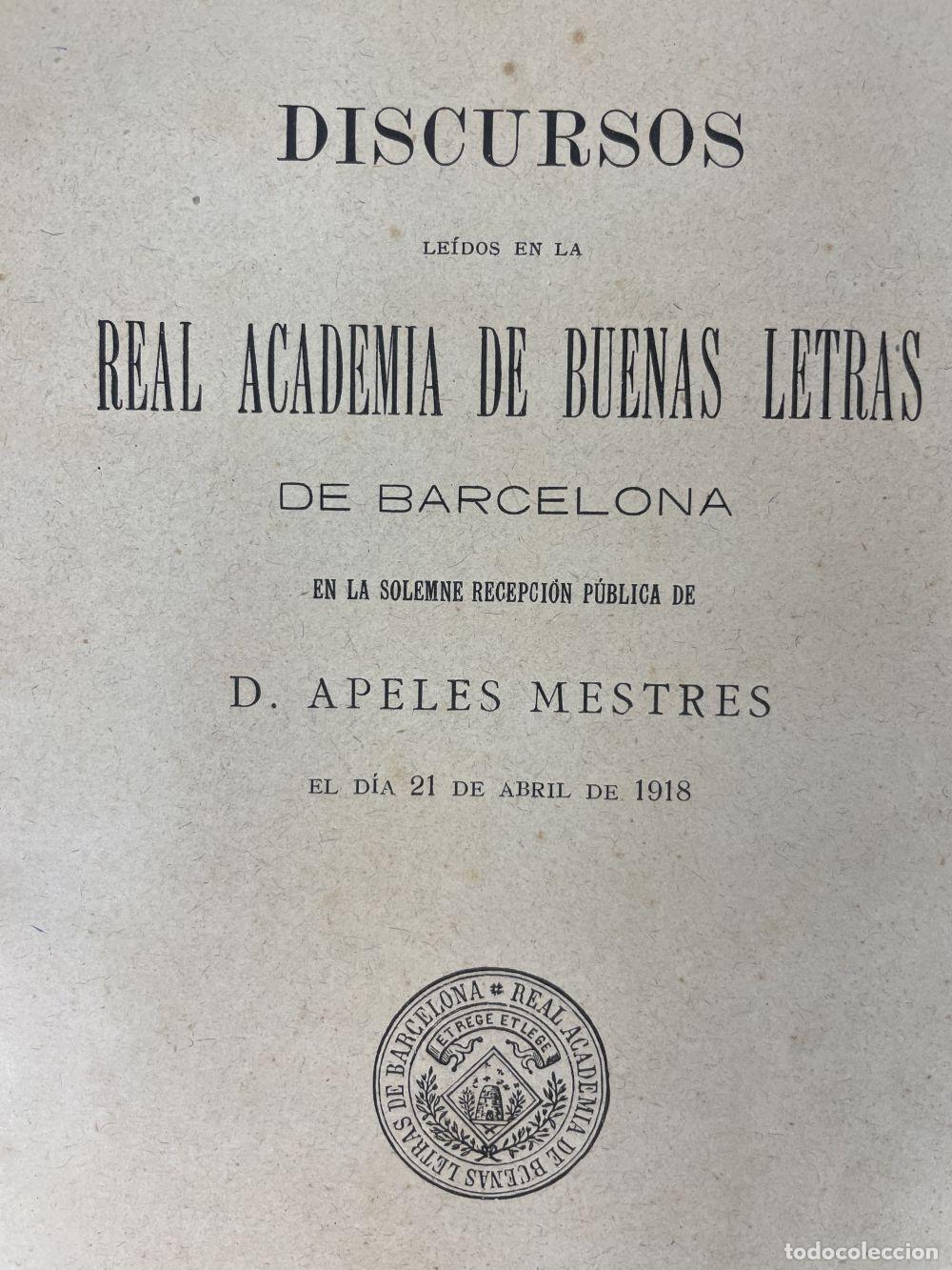 Manuscritos antiguos: COLECCI&Oacute;N DOCUMENTAL DE APELES MESTRES. ESPA&Ntilde;A. 1854 - 1936 - Foto 14