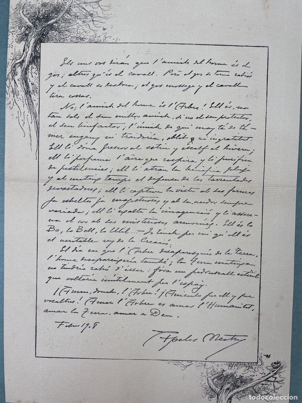 Manuscritos antiguos: COLECCI&Oacute;N DOCUMENTAL DE APELES MESTRES. ESPA&Ntilde;A. 1854 - 1936 - Foto 15
