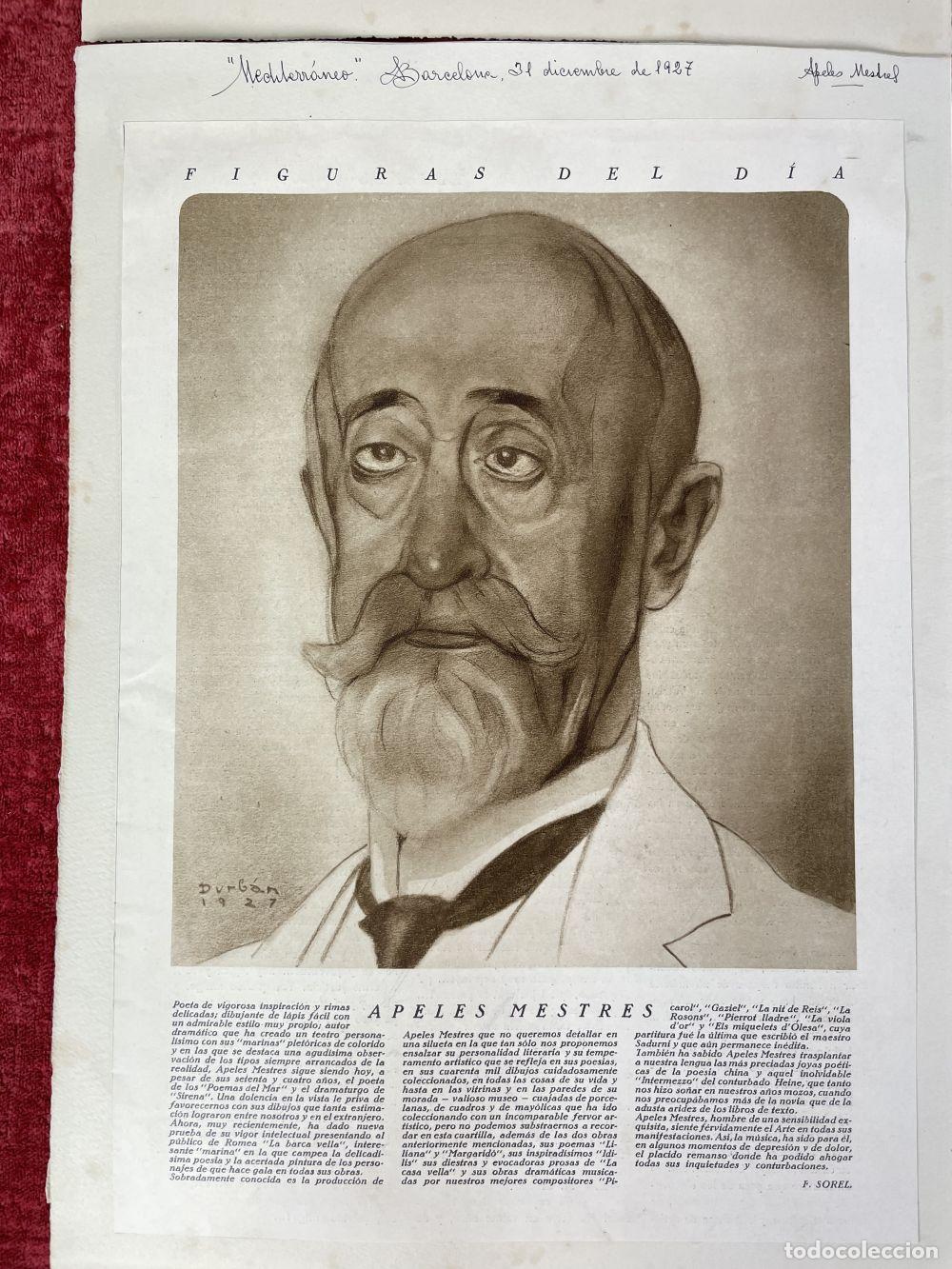 Manuscritos antiguos: COLECCI&Oacute;N DOCUMENTAL DE APELES MESTRES. ESPA&Ntilde;A. 1854 - 1936 - Foto 16