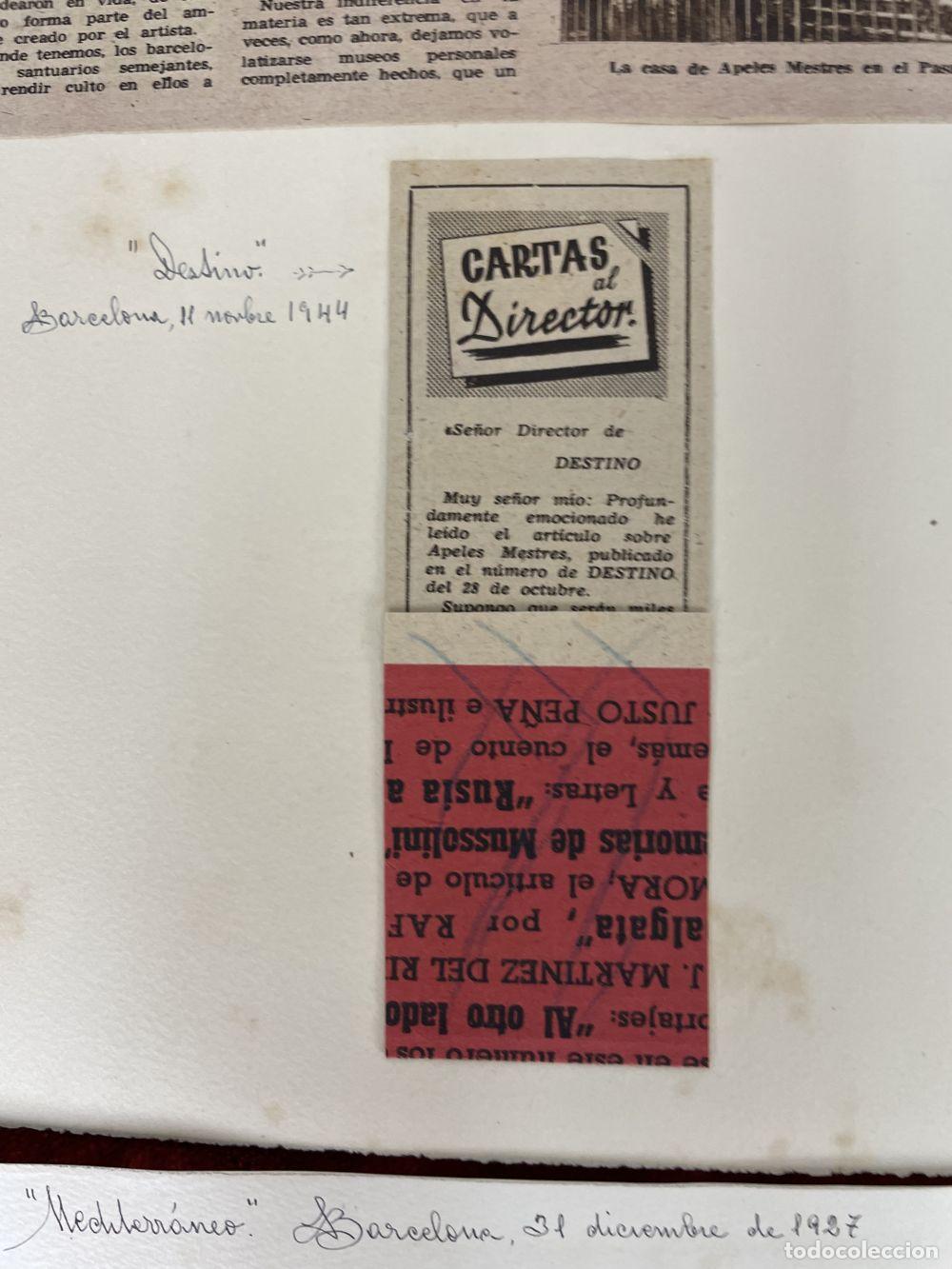 Manuscritos antiguos: COLECCI&Oacute;N DOCUMENTAL DE APELES MESTRES. ESPA&Ntilde;A. 1854 - 1936 - Foto 19