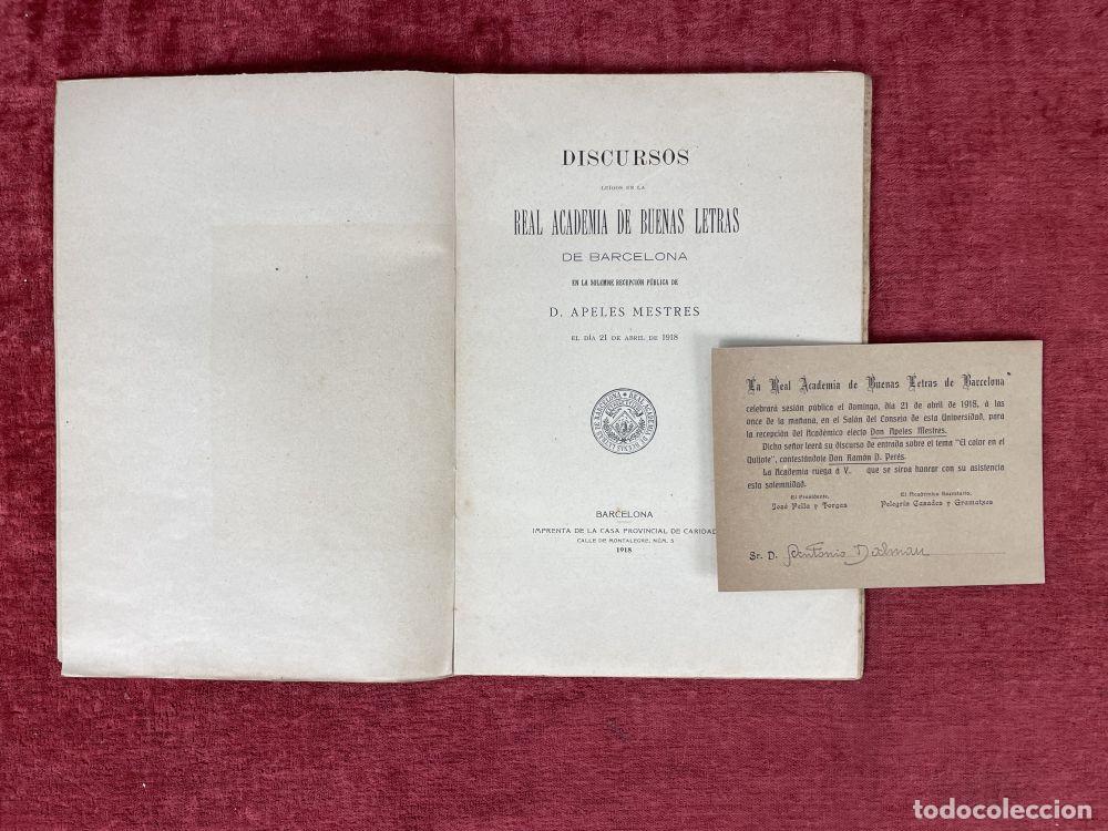 Manuscritos antiguos: COLECCI&Oacute;N DOCUMENTAL DE APELES MESTRES. ESPA&Ntilde;A. 1854 - 1936 - Foto 23