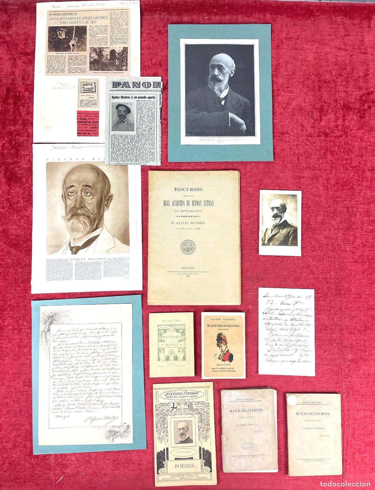 Manuscritos antiguos: COLECCI&Oacute;N DOCUMENTAL DE APELES MESTRES. ESPA&Ntilde;A. 1854 - 1936 - Foto 1