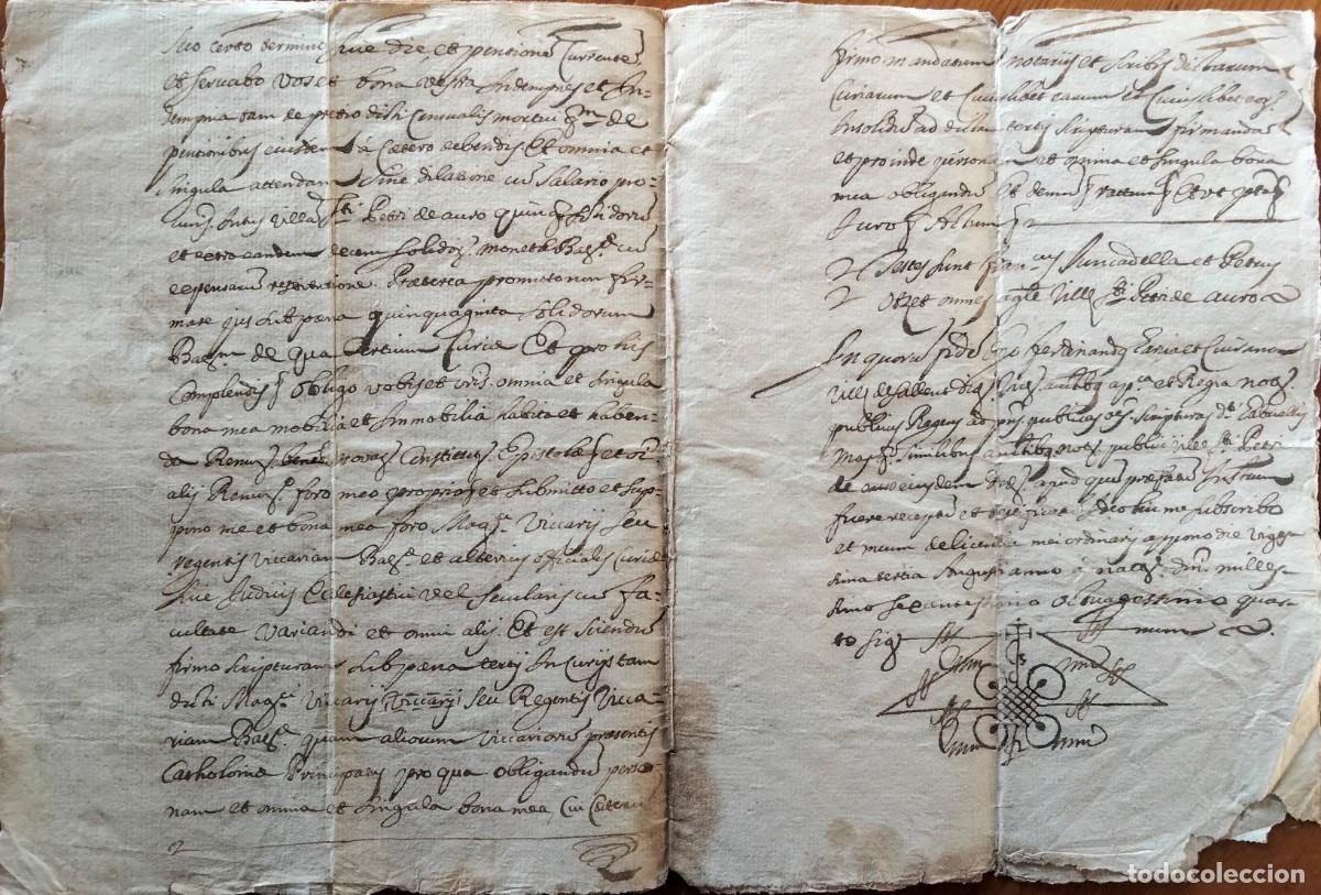 Manuscritos antiguos: Santpedor. Acte dencarregament de censal. Any 1773. - Foto 4