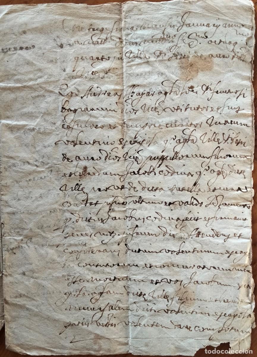 Manuscritos antiguos: Santpedor. Manuscrit de lany 1686. - Foto 3