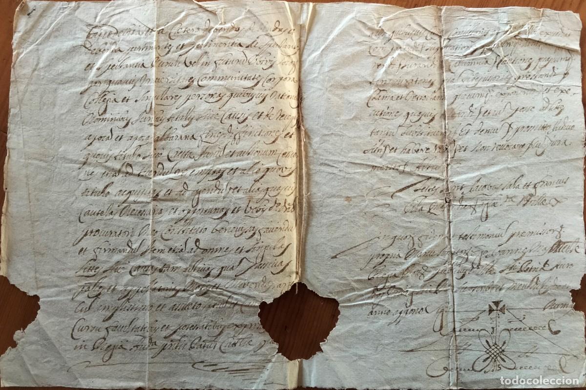 Manuscritos antiguos: Santpedor. Manuscrit de lany 1710. - Foto 2