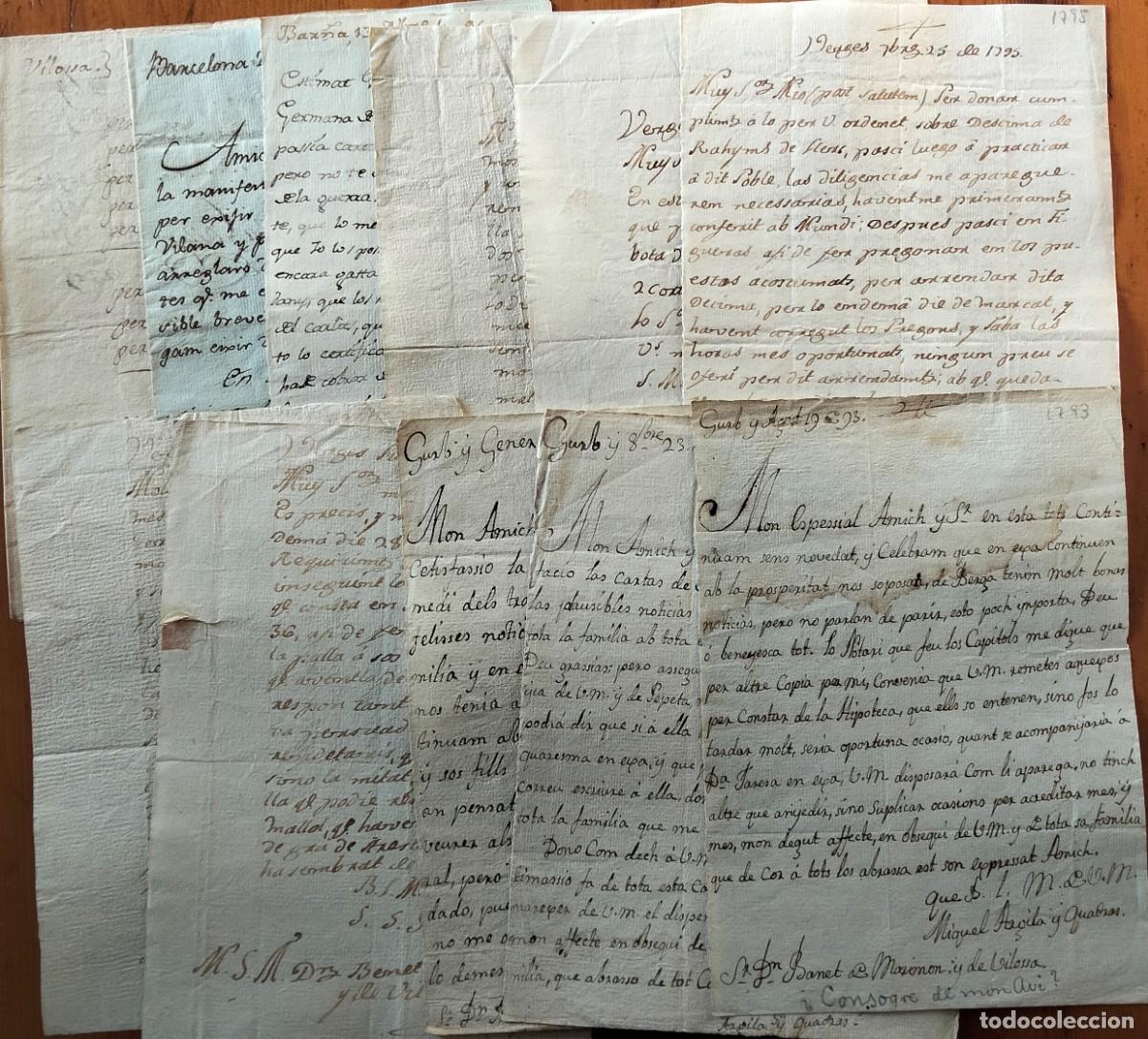 Manuscritos antiguos: La Bisbal de lEmpord&agrave;. Documentaci&oacute; de Benet de Marimon (1793-1796). - Foto 1