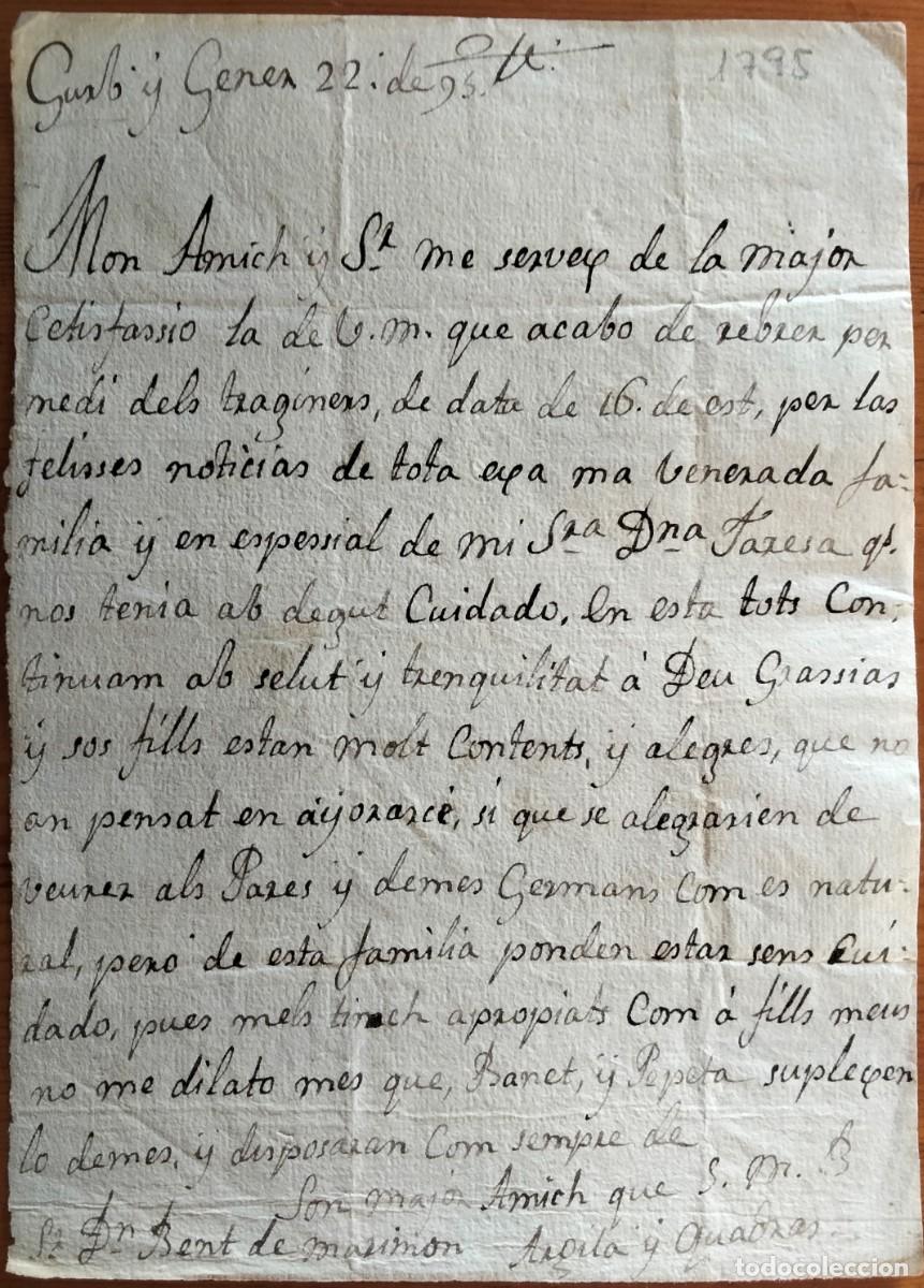 Manuscritos antiguos: La Bisbal de lEmpord&agrave;. Documentaci&oacute; de Benet de Marimon (1793-1796). - Foto 4