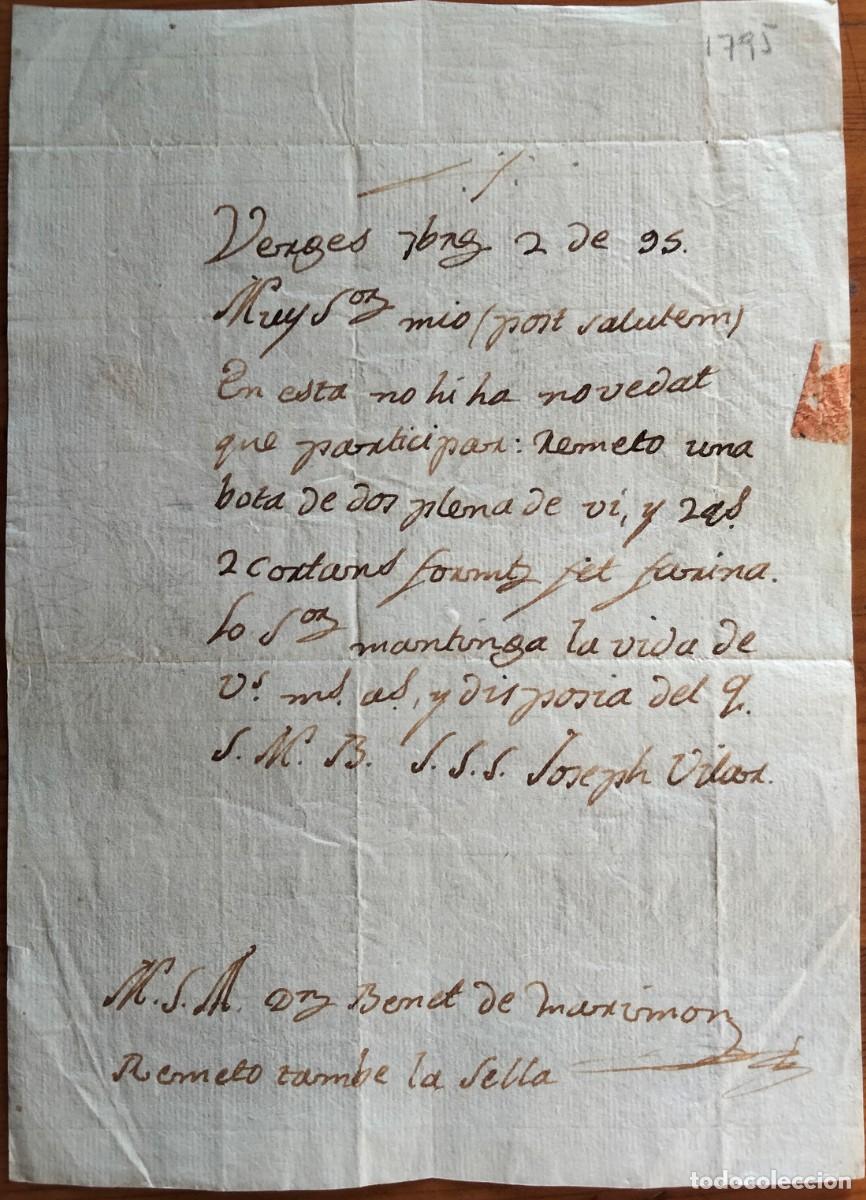 Manuscritos antiguos: La Bisbal de lEmpord&agrave;. Documentaci&oacute; de Benet de Marimon (1793-1796). - Foto 10