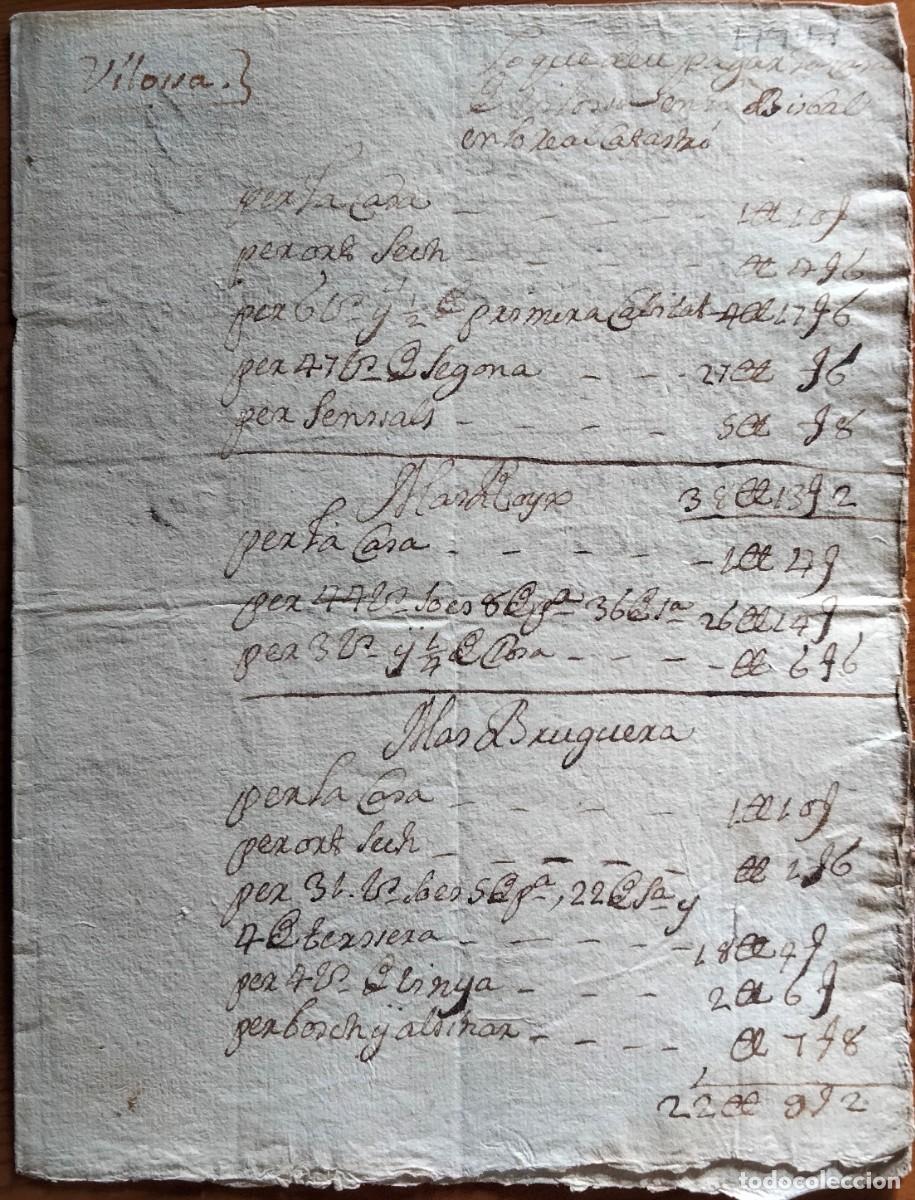 Manuscritos antiguos: La Bisbal de lEmpord&agrave;. Documentaci&oacute; de Benet de Marimon (1793-1796). - Foto 16