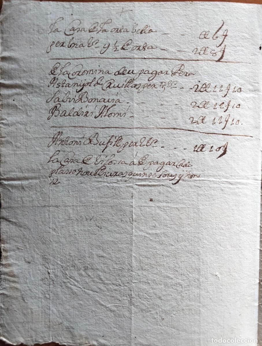 Manuscritos antiguos: La Bisbal de lEmpord&agrave;. Documentaci&oacute; de Benet de Marimon (1793-1796). - Foto 17