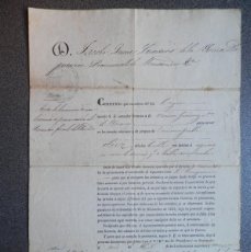 Manuscritos antiguos: SANTANDER AÑO 1841, INTERESANTE DOCUMENTO PERMISO CORTAR ÁRBOLES Y CONDICIONES A CUMPLIR. Lote 375087449