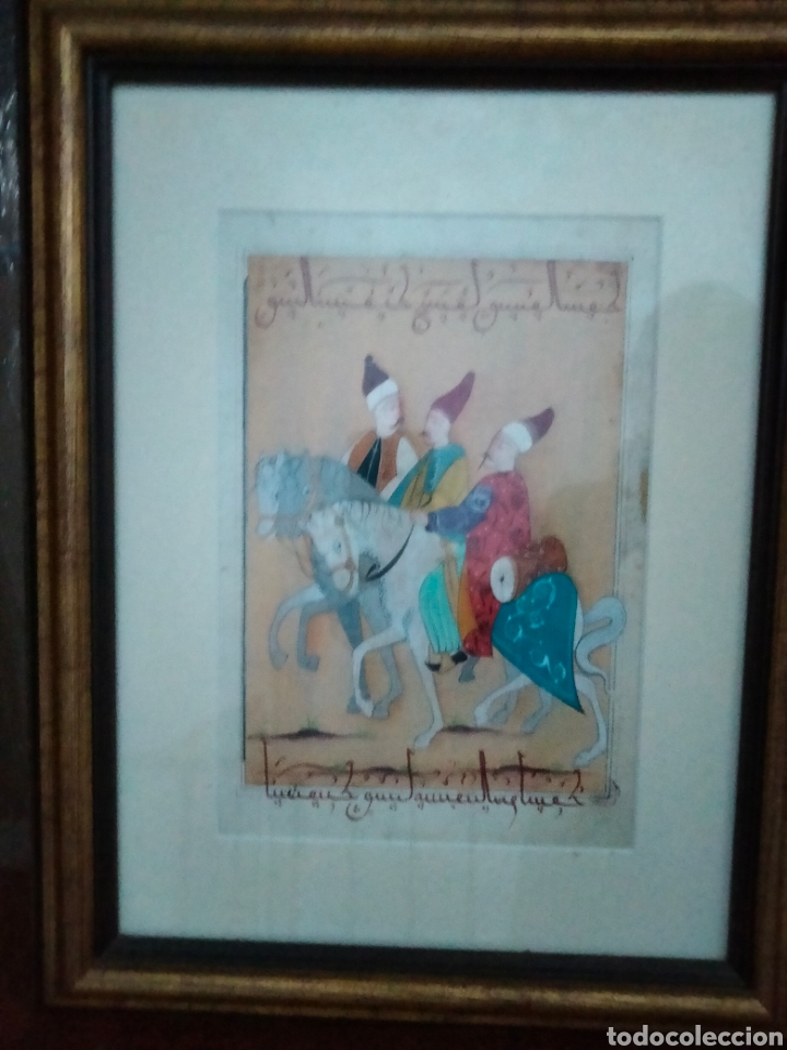 Manuscritos antiguos: Manuscrito Otomano Antiguo Enmarcado - Foto 5