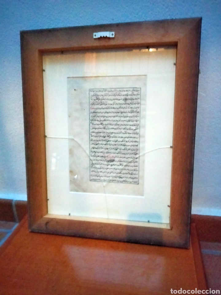 Manuscritos antiguos: Manuscrito Otomano Antiguo Enmarcado - Foto 3
