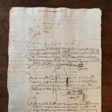 Manuscritos antiguos: AÑO 1613. GRANADA. VARIAS DECLARACIONES A DOS CARAS.