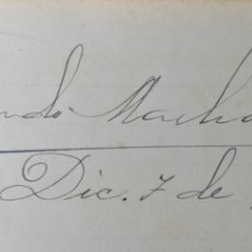 Manuscritos antiguos: 1937 CUBA TARJETA FIRMADA POR PRESIDENTE GERARDO MACHADO Y MORALES & CARDENAL DENNIS DOUGHERTY
