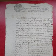 Manuscritos antiguos: FISCAL 4º AÑO 1653 - MANUSCRITO GRANADA, PAGO DEUDAS - LUJO. Lote 384362799