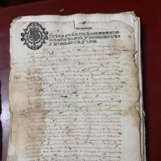 Manuscritos antiguos: MANUSCRITO SELLO CUARTO 1641. Lote 387020244