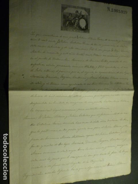 Manuscritos antiguos: CAPILLAS PALENCIA 1888 CERTIFICADO HERENCIA - Foto 1
