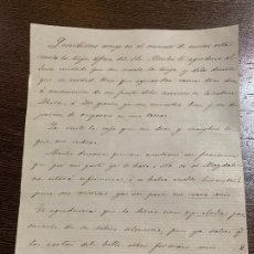 Manuscritos antiguos: CARTA MANUSCRITA DE JOSE M BARENYS. 1875 BARCELONA. INEDITA. CARLISMO, SAVALLS AHORCADO. Lote 391113934