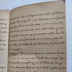 Manuscritos antiguos: CUADERNO MANUSCRITO - TEMPORADA TAURINA EN BARCELONA - 1932 - TAUROMAQUIA. Lote 393613614