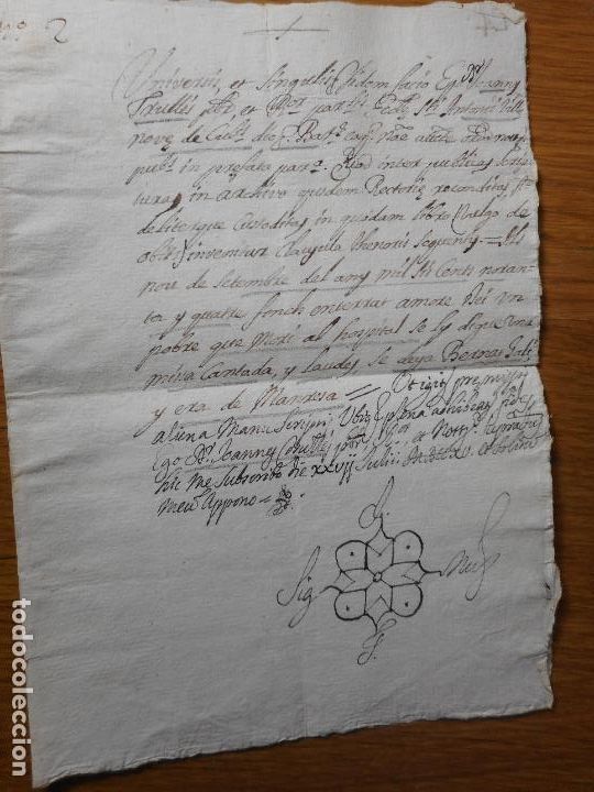 Ancient Manuscripts: MANUSCRITO CATALAN JOANNES TRULLES- BERNAT GALLI DE MANRESA 1694 MISA CANTADA Y LAUDES HOSPITAL