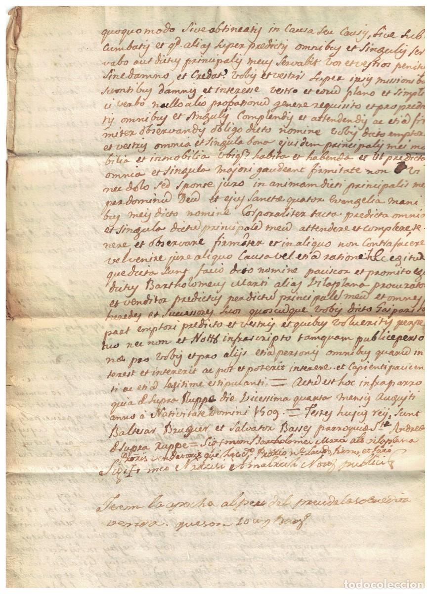 Manuscritos antiguos: ANTIGUO DOCUMENTO MANUSCRITO - LEER DESCRIPCION - - Foto 2