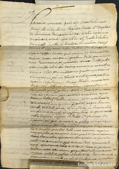 Manuscritos antiguos: ANTIGUO DOCUMENTO MANUSCRITO - LEER DESCRIPCION - - Foto 3