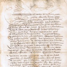 Manuscritos antiguos: ANTIGUO MANUSCRITO DE 1556 EN SEVILLA TESTAMENTO Y CODICILO DE JUAN PEREZ DE NARBAYZA. Lote 397329009