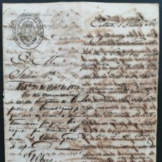 Manuscritos antiguos: 1857 CUBA FIRMADO CAPITAN GENERAL JOSE DE LA CONCHA MARQUÉS HABANA & OBISPO FRANCISCO FLEIX Y SOLÁNS
