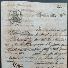 Manuscritos antiguos: 1853 CUBA FIRMADO CAPITAN GENERAL VALENTIN CANEDO Y OBISPO DE LA HABANA FRANCISCO FLEIX Y SOLÁNS