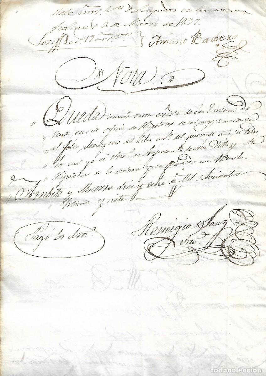 Manuscritos antiguos: M150- TIELMES - DOCUMENTO DE VENTA DEL 18 - 3- 1.853 - Foto 4