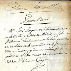 Manuscritos antiguos: M150- TIELMES 1.839 - ESCRITURA DE VENTA A FAVOR DE BALDOMERO SANCHEZ DEL 27- 9- 1.837. Lote 399023234