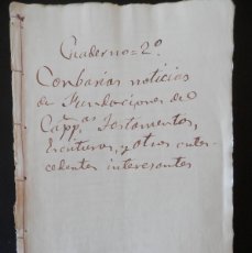 Manuscritos antiguos: SANLÚCAR LA MAYOR CÁDIZ MANUSCRITOS DEL XVIII DONDE SE RECOGEN DATOS DESDE SIGLO XVI - 19 PÁGS. Lote 399036169