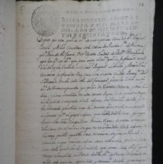 Manuscritos antiguos: VALENCIA MANUSCRITO 1731 FISCAL 2º, SUBROGACIÓN DE LA VENTA DE UNA CASA - 5 PÁGINAS. Lote 399038659