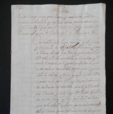Manuscritos antiguos: CONDE DE CIRAT FIRMA MANUSCRITA Y PLEITO CONTRA SU HERMANO, AÑO 1739, INTERESANTE 15 PÁGS. Lote 399090854