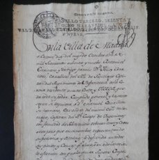Manuscritos antiguos: MADRID MANUSCRITO AÑO 1789 FISCAL 3º HABILITADO REY CARLOS IV, RARO, PODER NOTARIAL. Lote 399594254