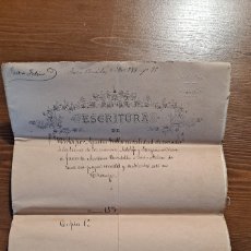 Manuscritos antiguos: ESCRITURA MANUSCRITA DE COMPRA VENTA DE BIENES. VILLA DE TREMP, AÑO 1872. Lote 401023394
