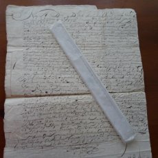 Manuscritos antiguos: OBISPADO DE MONDOÑEDO, ACUERDO SOBRE UNOS AUTOS, 2 DOCUMENTOS COSIDOS, 1702