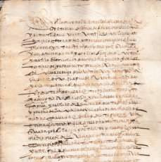 Manuscritos antiguos: 1570 ECIJA. TESTAMENTO DE MARIA DE MEDINA LIBERA VARIOS ESCLAVOS Y REPARTE BIENES. Lote 402532409