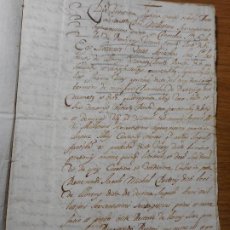 Manuscritos antiguos: ANTIGUO MANUSCRITO CATALAN JOANNES UGET DE LLORENS- JOANNES VINES CALAF MONFERRI. BAÑERAS 1675. Lote 402797899