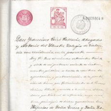 Manuscritos antiguos: 1935 CALLOSA SEGURA (ALICANTE) SELLO FISCAL 1º 150 PTS HERENCIA E INVENTARIO DE BIENES. REPUBLICA