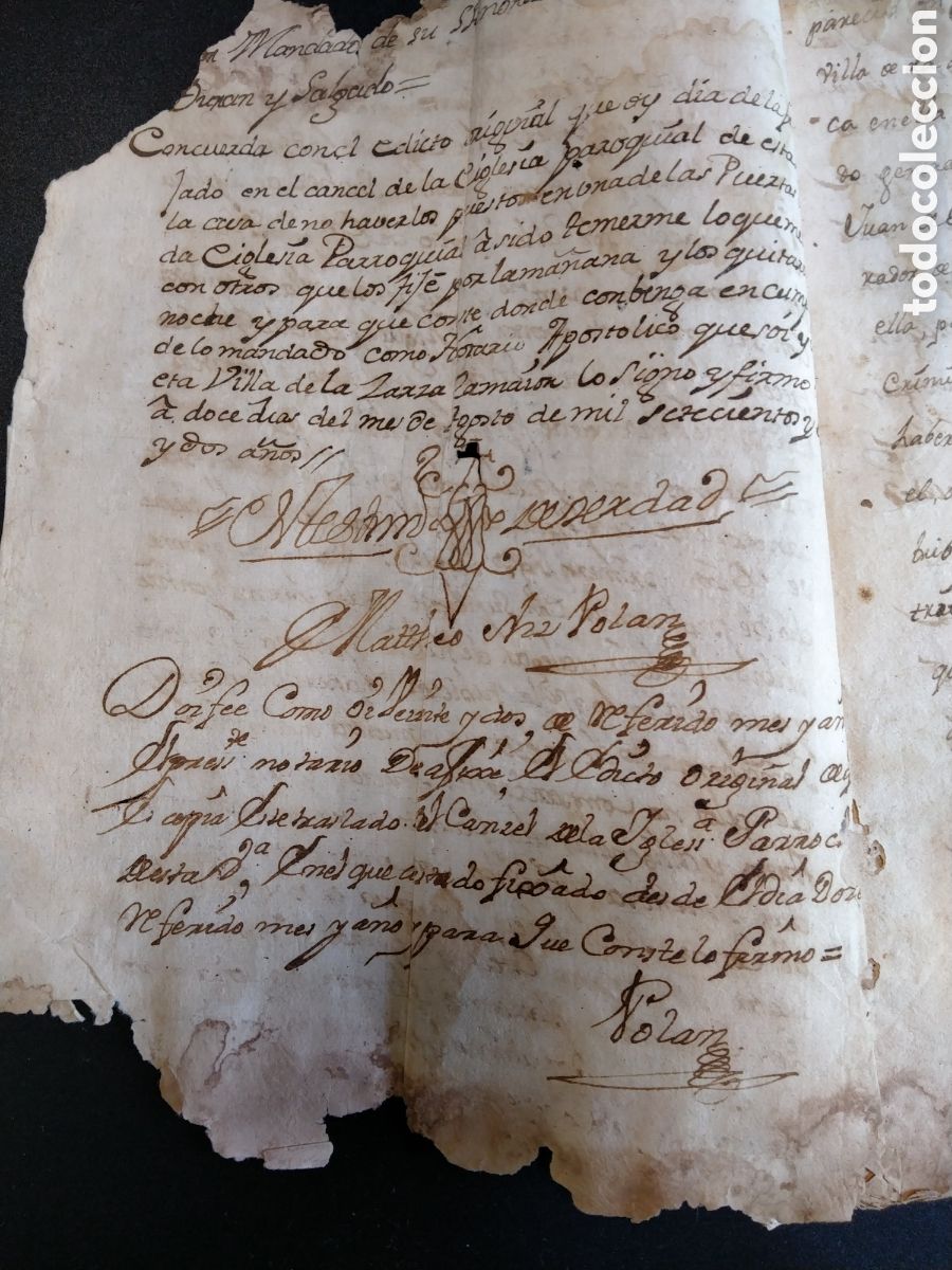 Manuscritos antiguos: ESCRITURA TESTAMENTARIA DE 1752. - Foto 2
