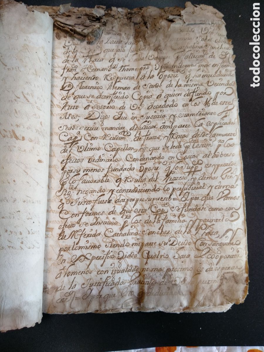 Manuscritos antiguos: ESCRITURA TESTAMENTARIA DE 1752. - Foto 3