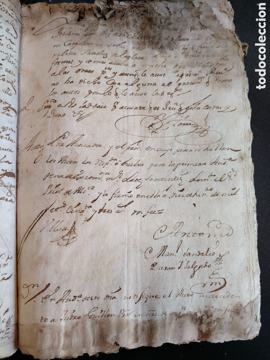 Manuscritos antiguos: ESCRITURA TESTAMENTARIA DE 1752. - Foto 4